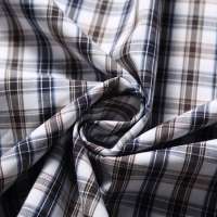 Chinese manufacturer mens plaid shirting textile stocklot polyester cotton blend knit fabric