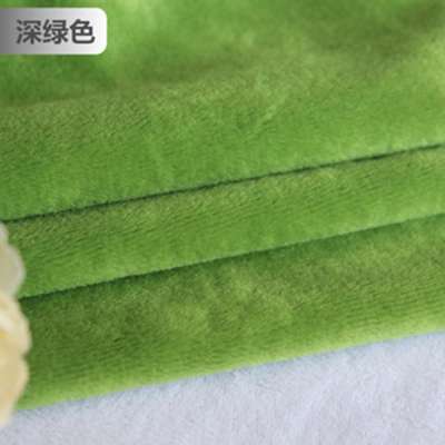 Stock Knitted OEM design fabric velvet velour 100% polyester shiny velvet fabric